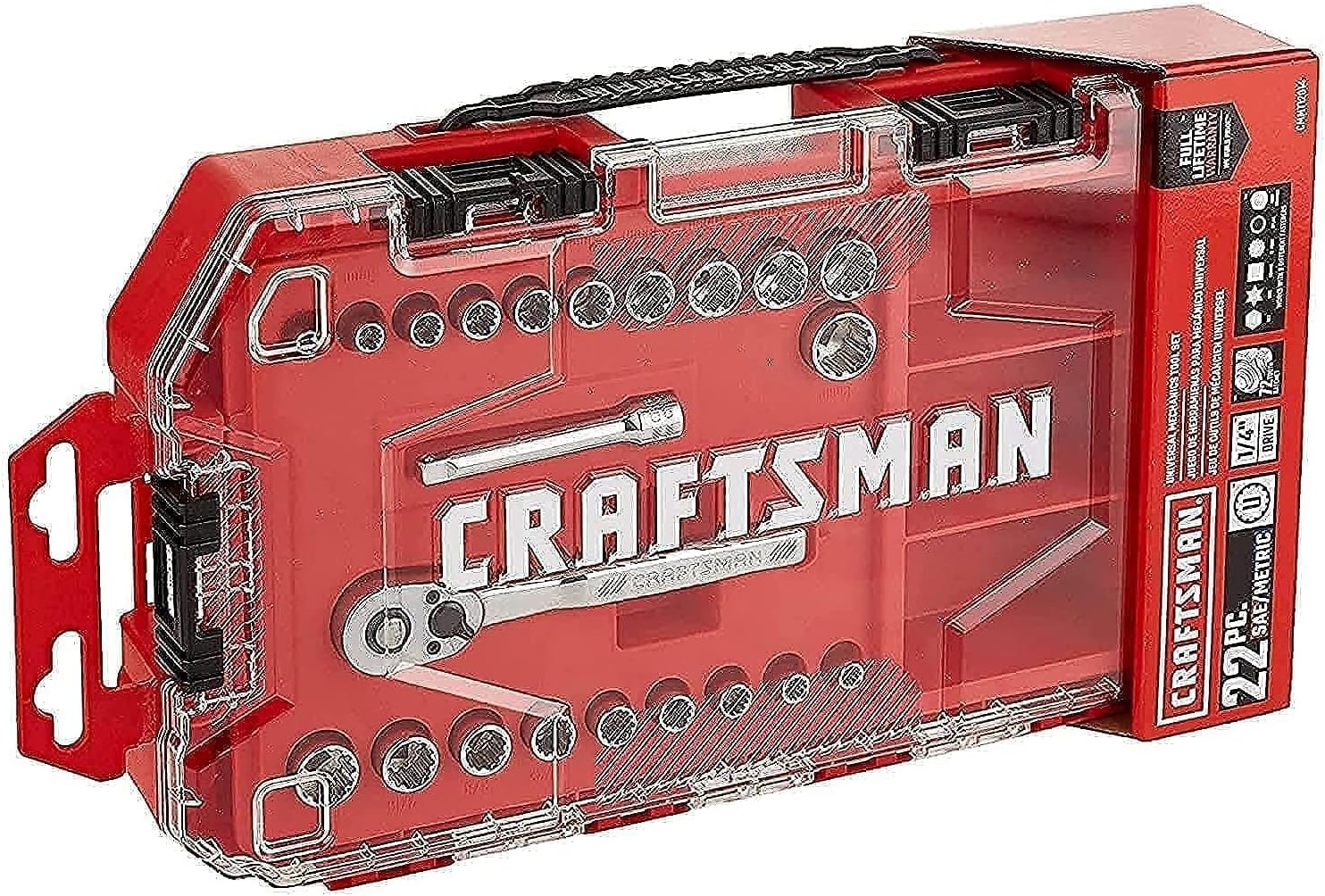 Craftsman Socket Set, Universal, 1/4-Inch Drive, 19-Piece (Cmmt12014)