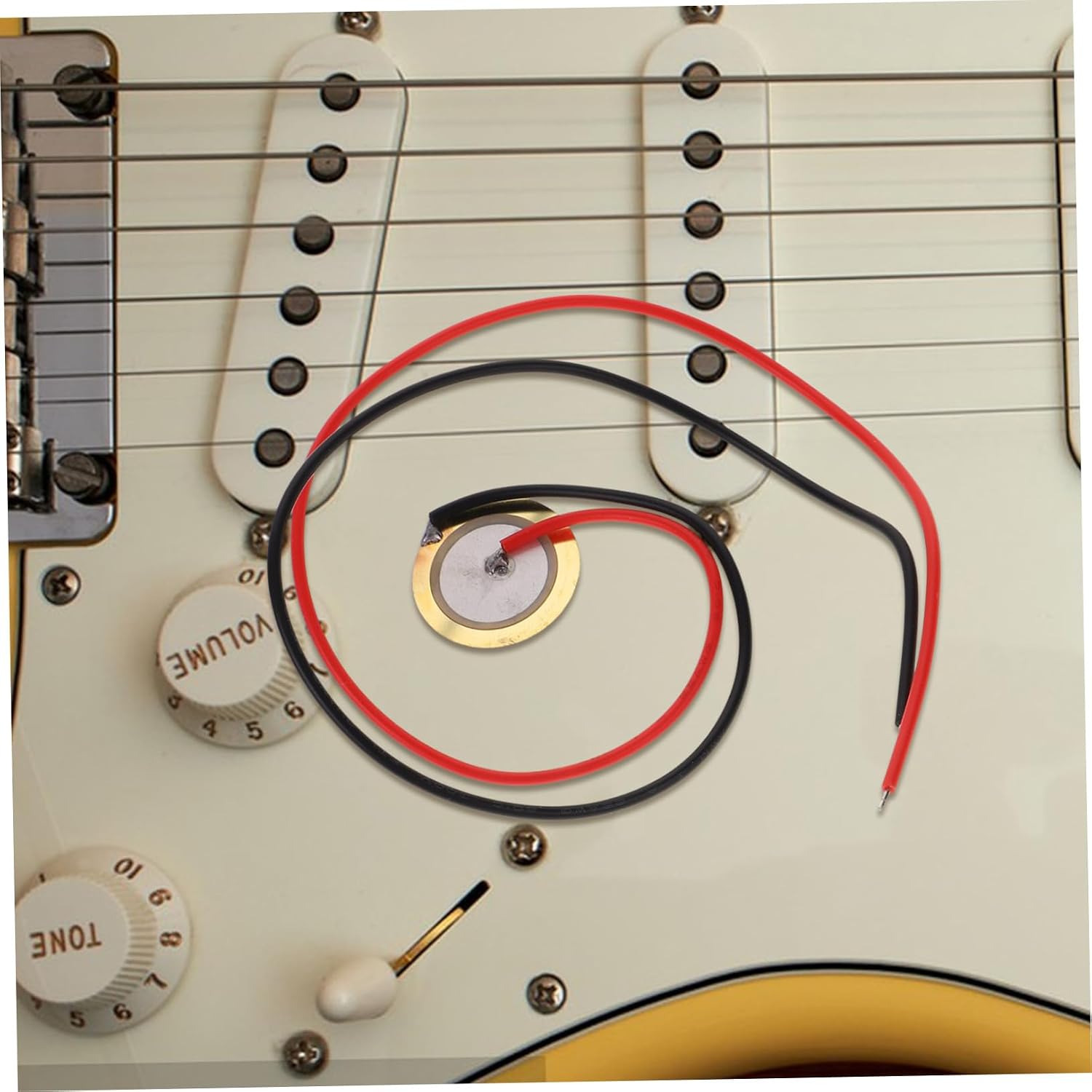 Abaodam 15pcs Piezoelectric Guitar Pickup Sensors Sound for Acoustic Instruments Drums More Discs Versatile Electronic Triggers