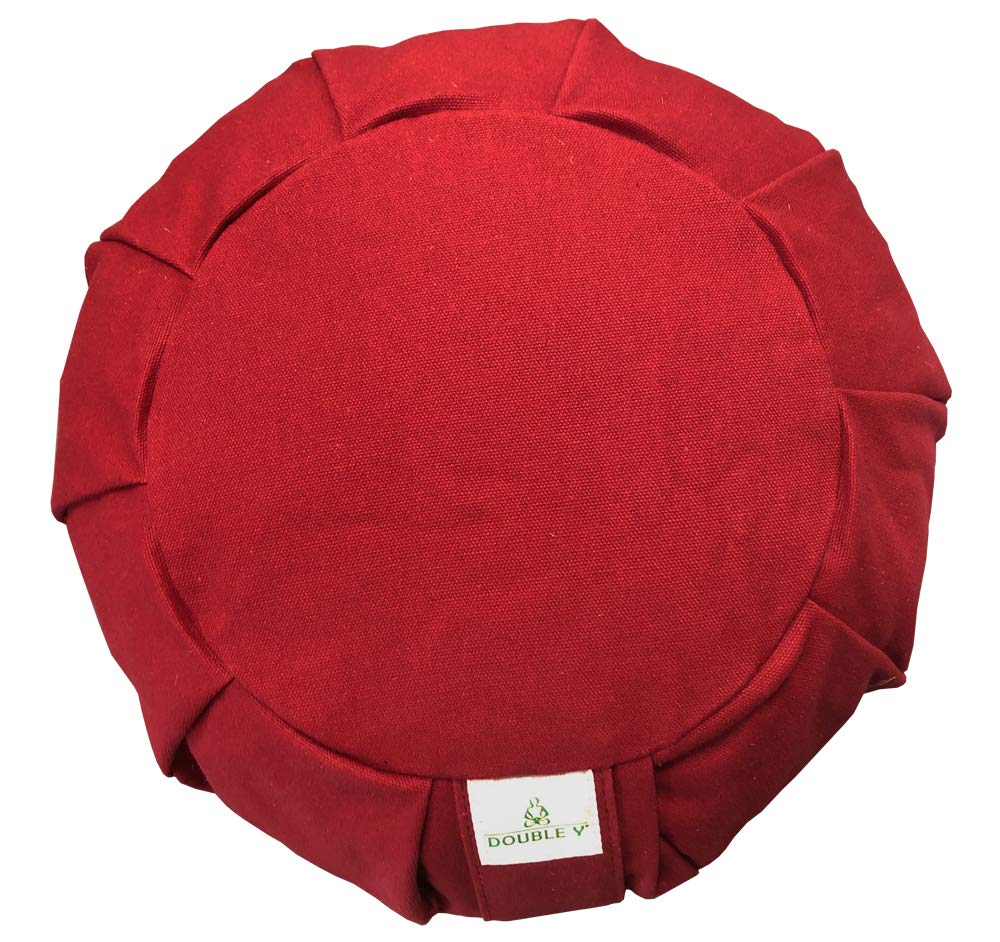 Y-DOUBLE Y Zafu - Cojín de meditación, Color Rojo