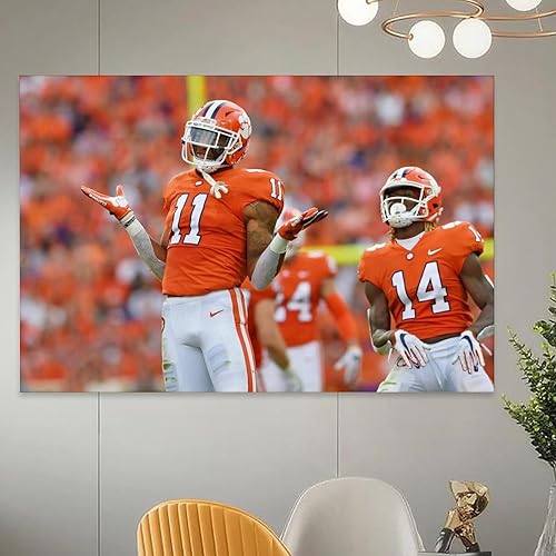 Miniatura 5 de EyewEb Isaiah Simmons Sports Star Poster Wall Art Scroll Canvas Painting Picture Living Room Decor Home 12x18inch(30x45cm)