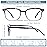 STASTEND 5 Pack Reading Glasses Blue Light Blocking for Women,Computer Readers with Spring Hinge (Multicolor-C3, 2.5, multiplier_x)