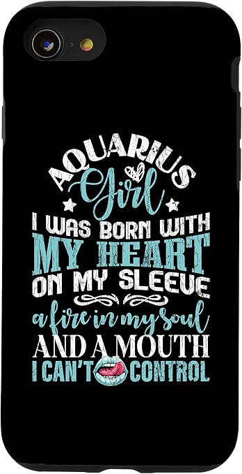 iPhone SE (2020) / 7 / 8 Aquarius Girl Funny Zodiac Sign Graphic Case