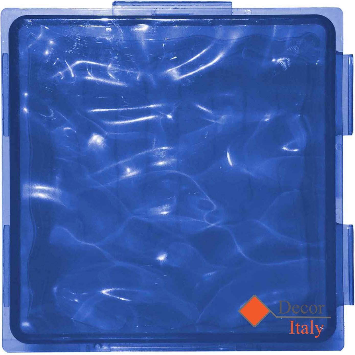Mattonelle in policarbonato ClicBloc come vetrocemento Confezione da 18 mattonelle dimensione 20x20x8 cm (Blu opalescente) ULTIMI PEZZI!!