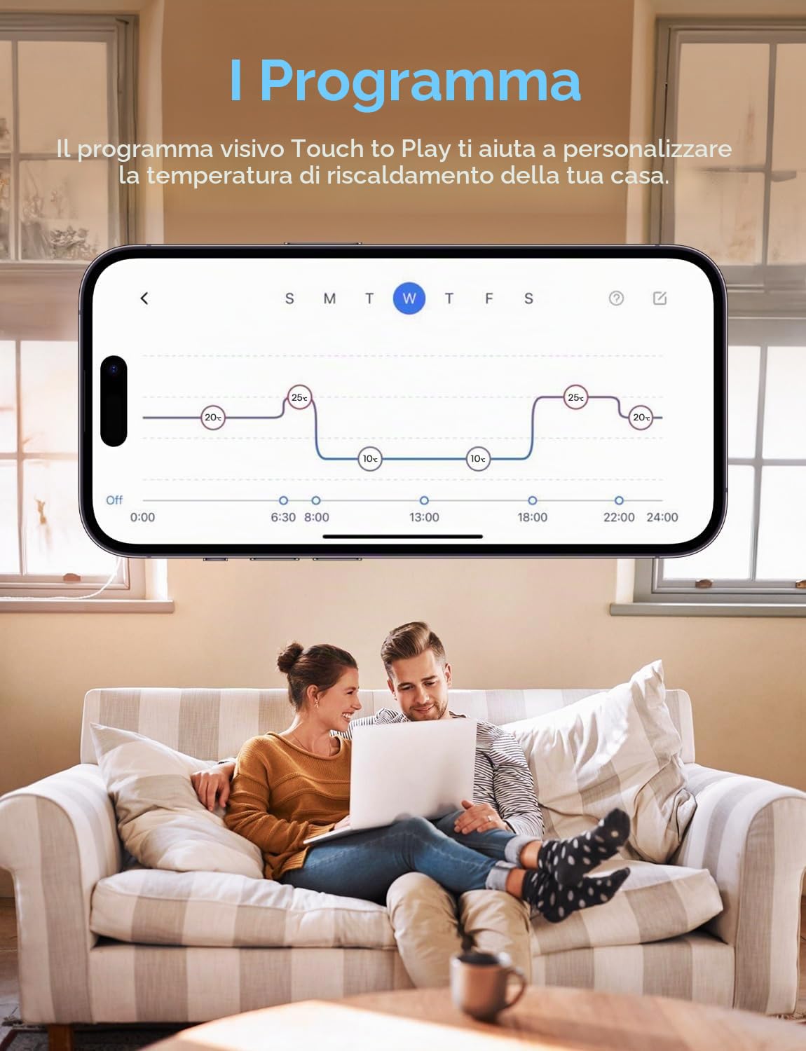meross Valvola Termostatica Intelligente Wifi - Smart Termostato per Termosifone, Compatibile con HomeKit, Siri, Alexa e Google Assistant, Telecomando, 6 Adattatori, 1pz (Hub non incluso)