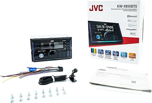 Miniatura 6 de JVC KW-X850BTS Receptor de medios digitales estéreo Bluetooth para automóvil con puerto USB, radio AM/FM, reproductor de MP3, Amazon Alexa, Android,