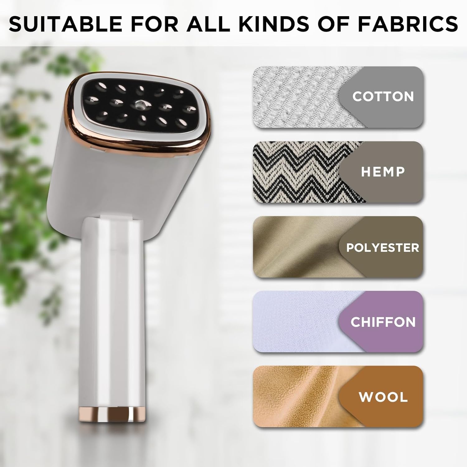 Steamer for Clothes - 1000W Mini Foldable Fabric Steam Iron, 20s Fast Heat - up with 150ml Tank, Portable Garment Steamer for Travel and Home (ONLY 110V)