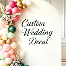 Custom Decal for Arch Backdrop, Custom Wedding Arch Backdrop Decal