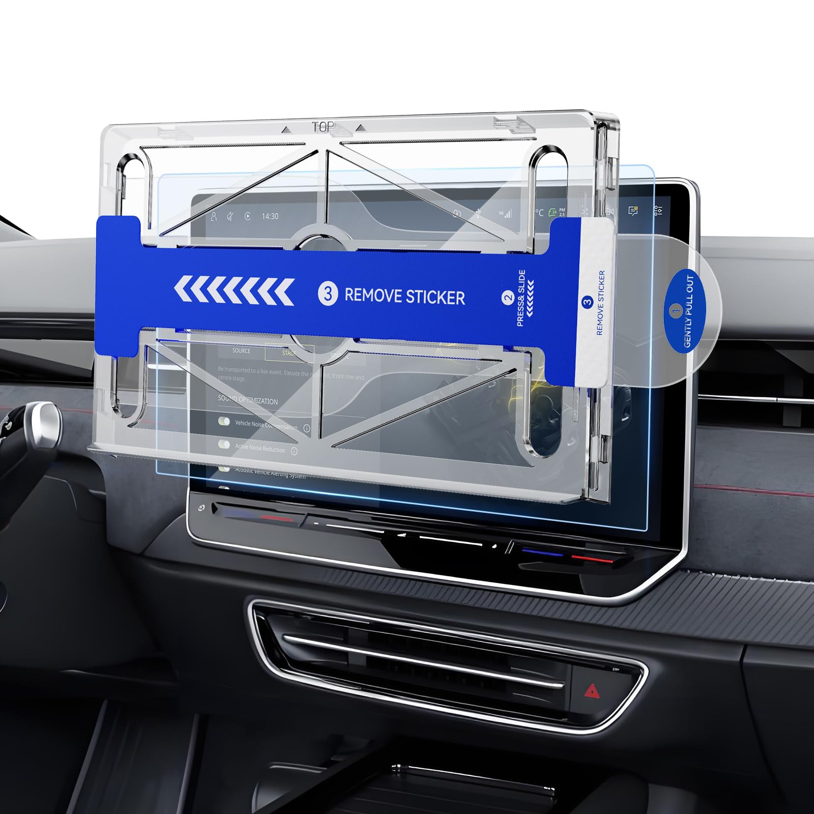 15" Film de Protection Ecran pour VW Tiguan 3 2024 2025 2026 | Discover Pro Max Protecteur Écran, avec Kit Alignement, 9H Verre Trempé, Anti-trace de Doigt, Anti-Rayures, Tiguan Navigateur