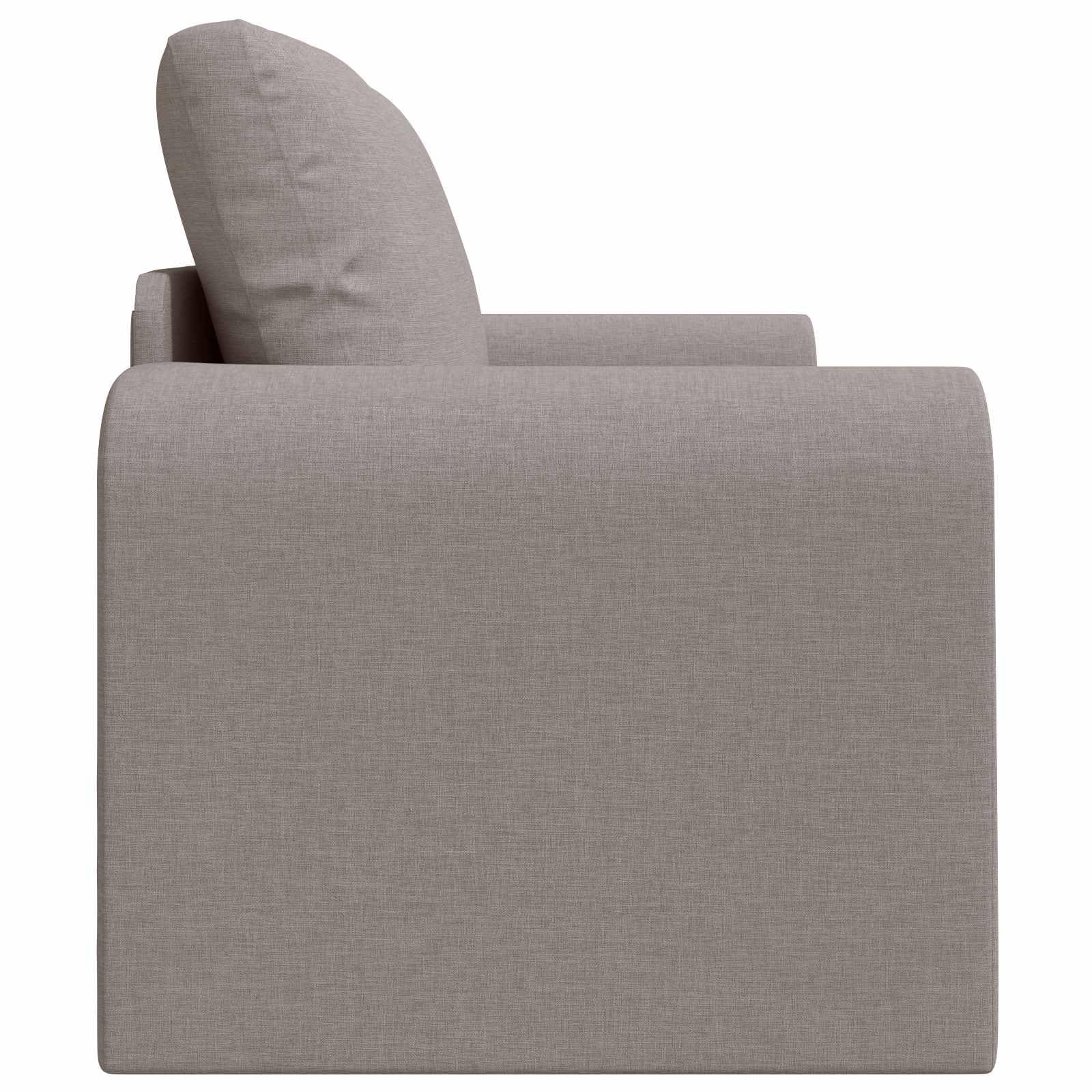 Canapé-lit 60 cm, taupe, tissu