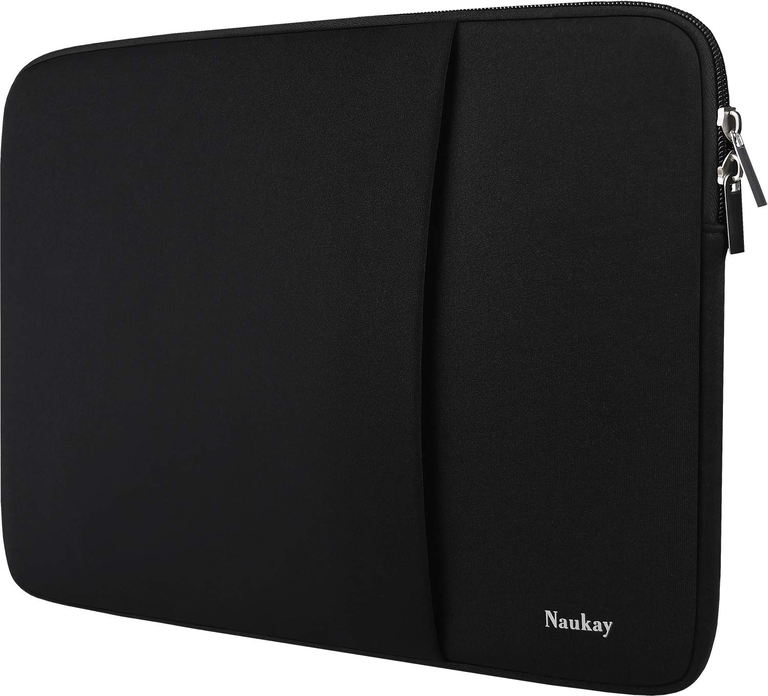 Laptop Sleeve 13 inch Briefcase Cover Protective Case Bag Compatible with 13-13.3 Inch MacBook Pro, MacBook Air, Dell, HP, Lenovo, Notebook Computer Ultrabook Chromebook, with Front Pocket-Black