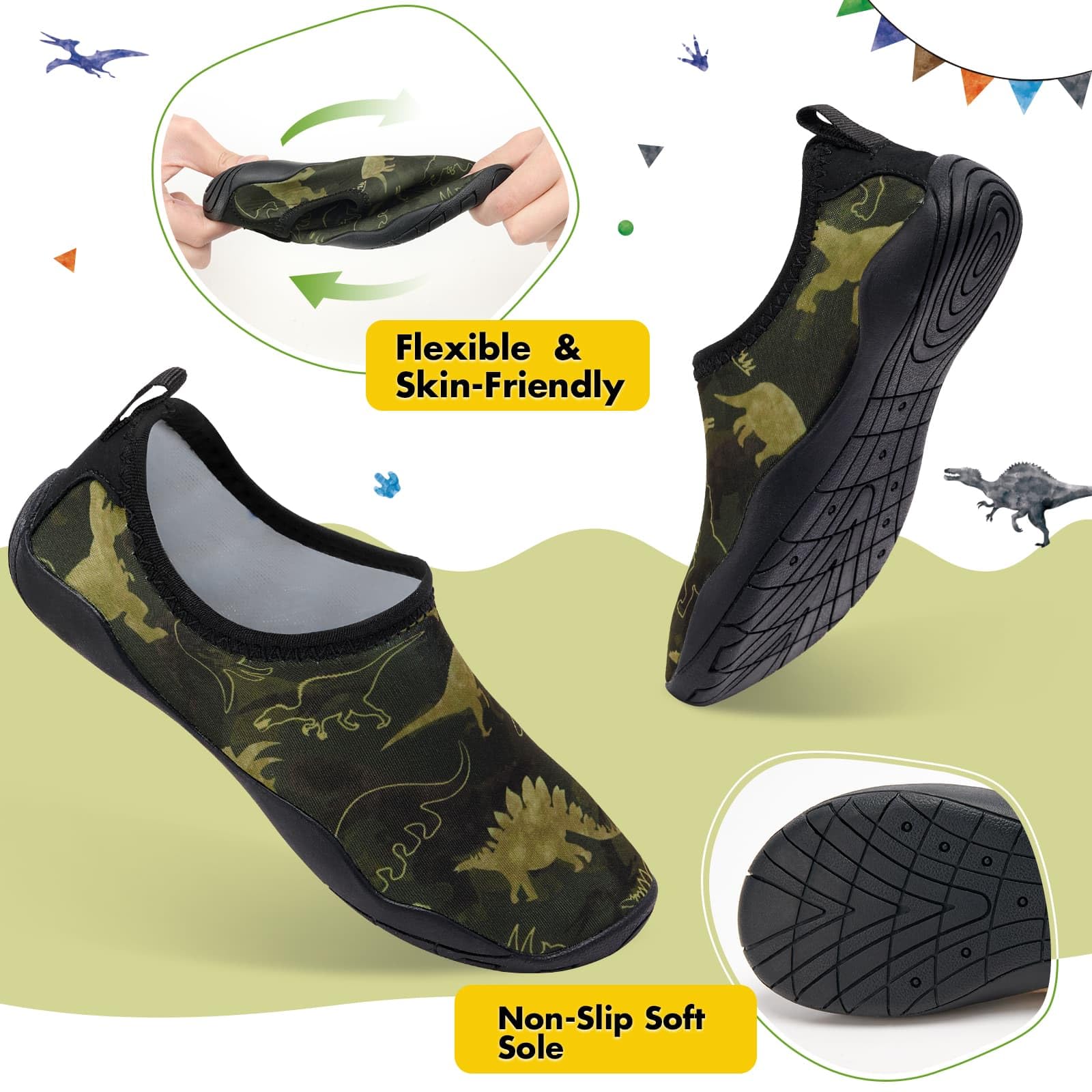 Zapatillas de Playa Descalzas de Secado Rápido Zapatos de Agua para Niños Niños