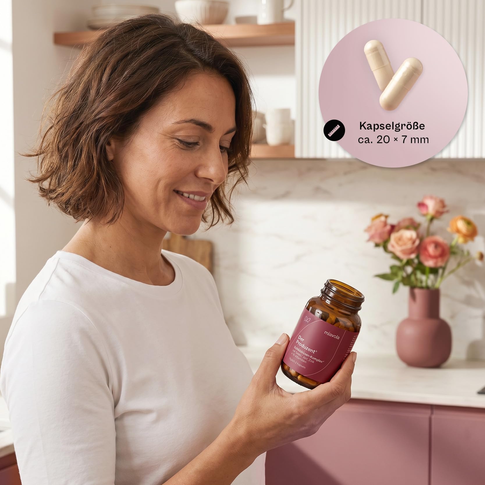 miavola® der Produzent® Schilddrüsen-Komplex mit L-Tyrosin, Jod, Selen, Zink & 8 B-Vitaminen + Cofaktoren - 60 Kapseln hochdosiert & vegan