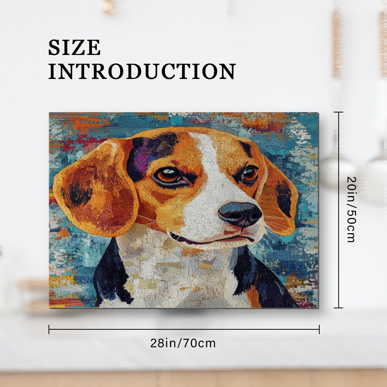 Silicone Stove Mat for Glass Top Stove, Unique - Styled Dog Portrait Electric Stove Cover Mat, 28 x 20 Inch Heat - Resistant Gas Gtove Burner Covers Glass Stove Top Protector