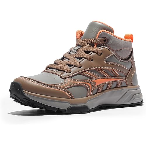 DREAM PAIRS Kids Shoes Hiking Boots Boys Girls High-Top Shoes Outdoors DuraPlay Lace-Up Lightweight Hiking Sneakers