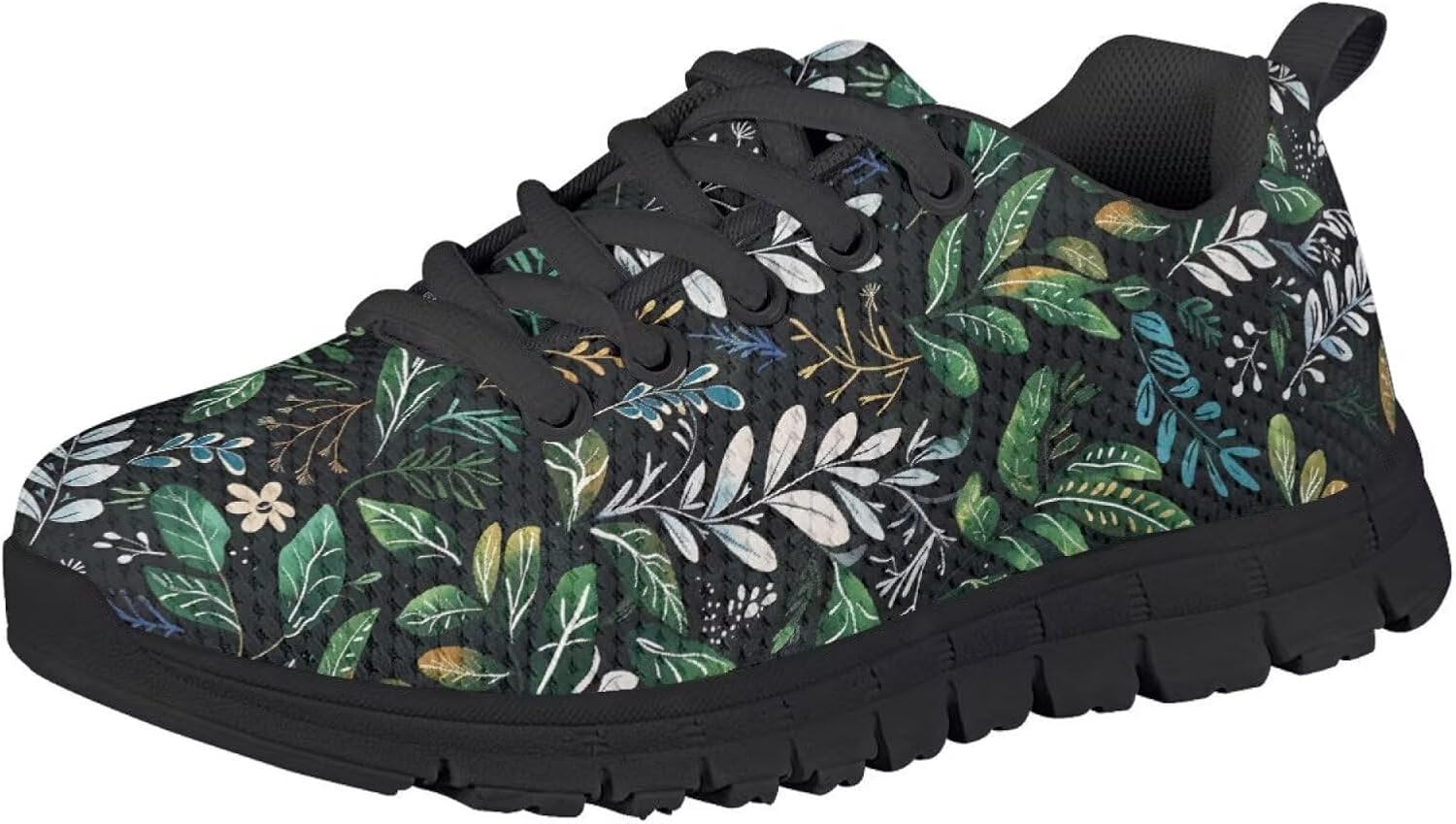 Funnydude Cute Print Boys Tennis Shoes Lightweight Breathable Sneakers Lace up Walking Shoes for School