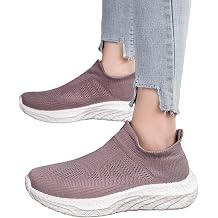 YSUEFIJO Ultra Lightweight Breathable Comfortable Walking Shoes, Non Slip Athletic Fashion Sneakers, Extra Wide Running Tennis Shoes, Slip on Sports Shoes, for Pain Relief