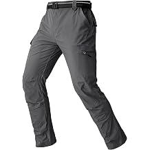 Men's Cargo Work Hiking Pants Lightweight Water Resistant Quick Dry Fishing Travel Camping Outdoor Breathable Multi Pockets