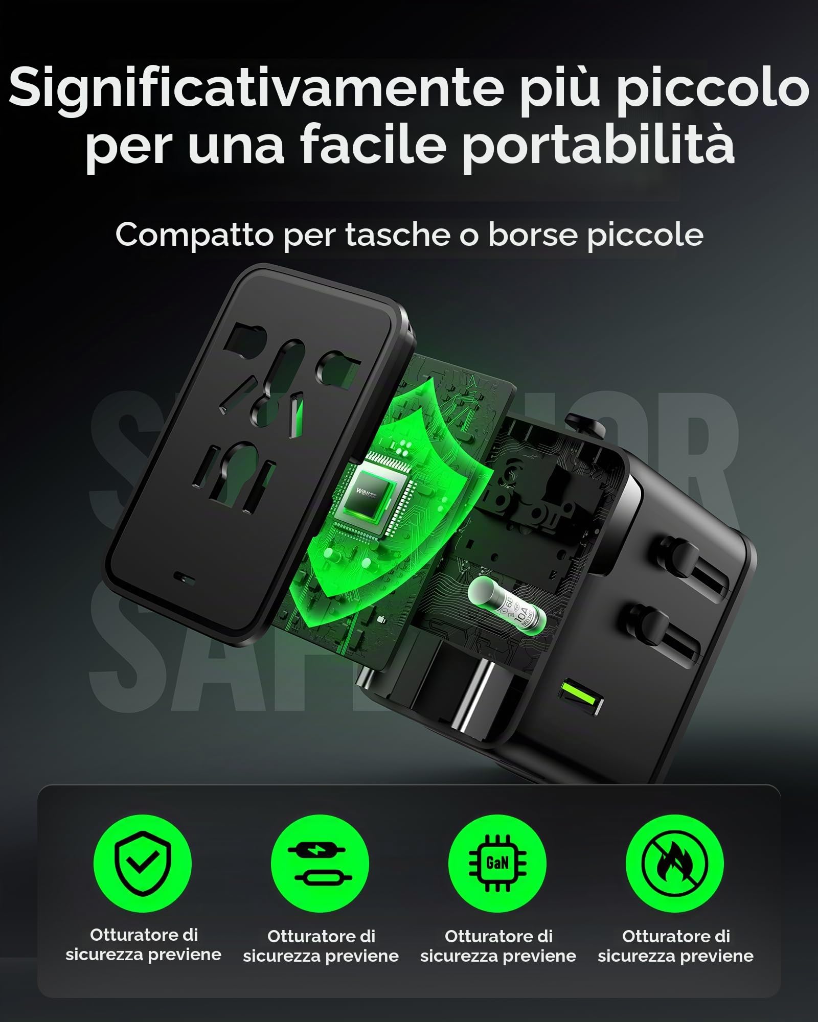 wollz Adattatore da viaggio 75W — immagine 4 di 14
