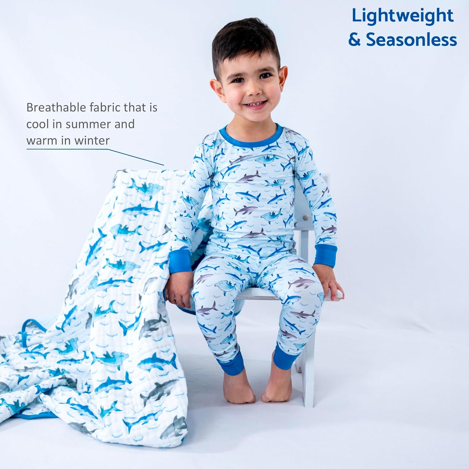 LollyBanks Toddler Pajamas, Two-Piece Long Sleeve Pajama Set, 95% Viscose and 5% Spandex, Toddler Sleepers