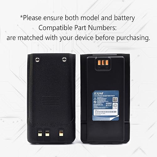 Miniatura 4 de hflexgrad Paquete de 2 baterías de iones de litio de 7.4V 2200mAh DM-1 de repuesto para radio bidireccional Baofeng DM-1701 DMR