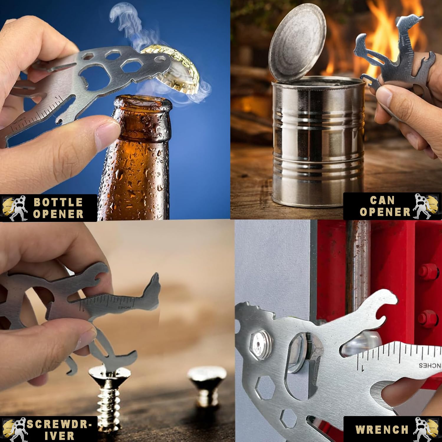 Funny Men Gift Ideas Sasquatch - Unique Graduation Gift for Him, Cool Fathers Day Dad Gifts, Birthday Gifts for Husband Boyfriend, Small EDC Pocket Multitools for Teens Boys, Fun Just Because Presents