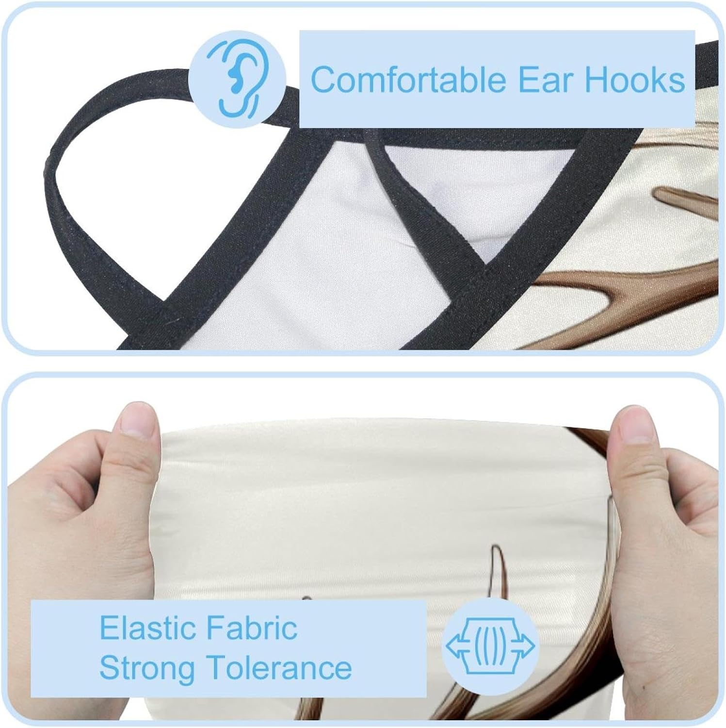 4 Pack Christmas Elk Neck Gaiter, Cooling Breathable Face Mask UV Protection Scarf Hiking Bandana for Men/Women