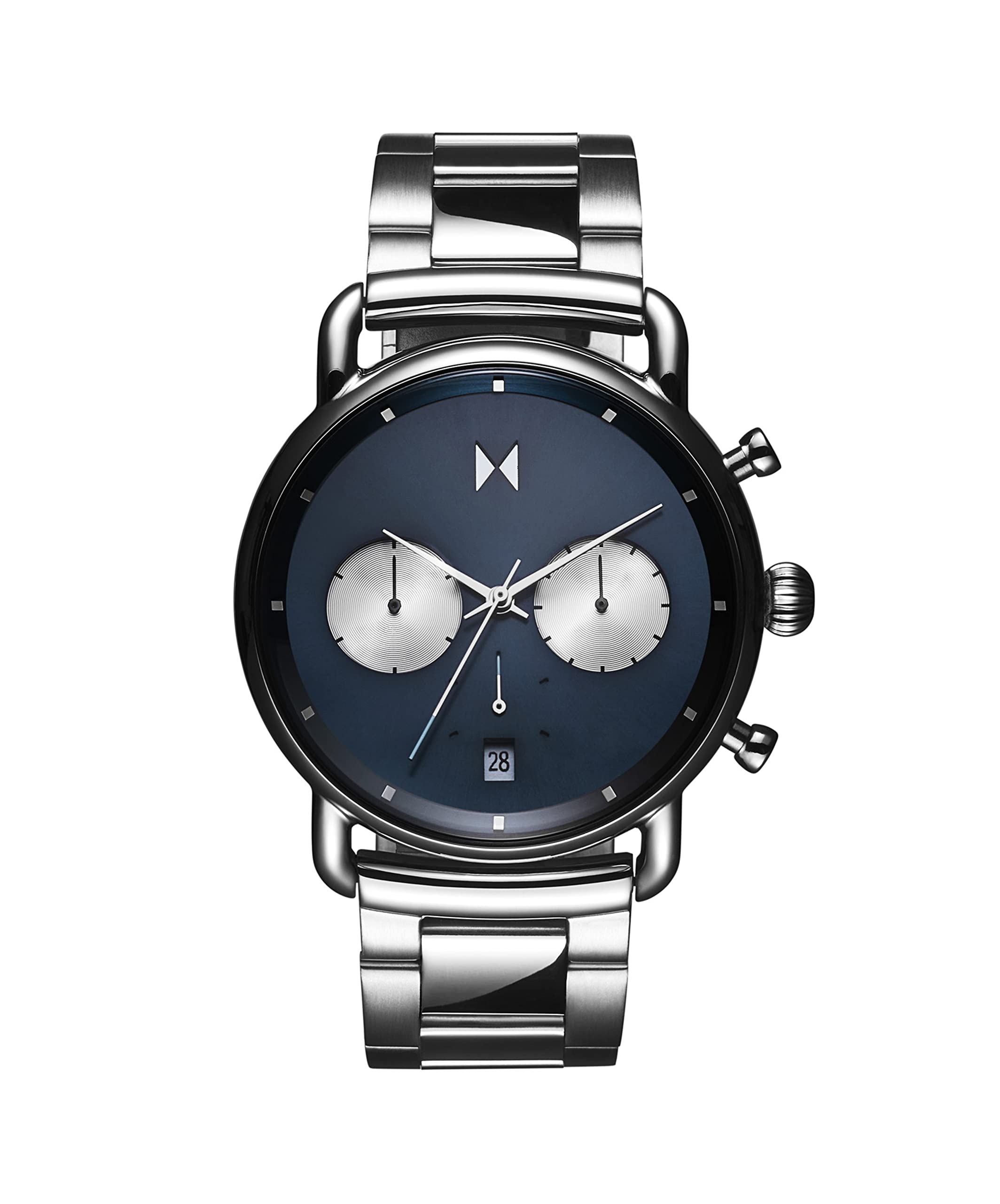 MVMT Stainless Steel Blacktop Ii Analog Blue Dial Men Watch-28000271-D, Silver Band (B0BHJFS5WF) Amazon Price History, Amazon Price Tracker