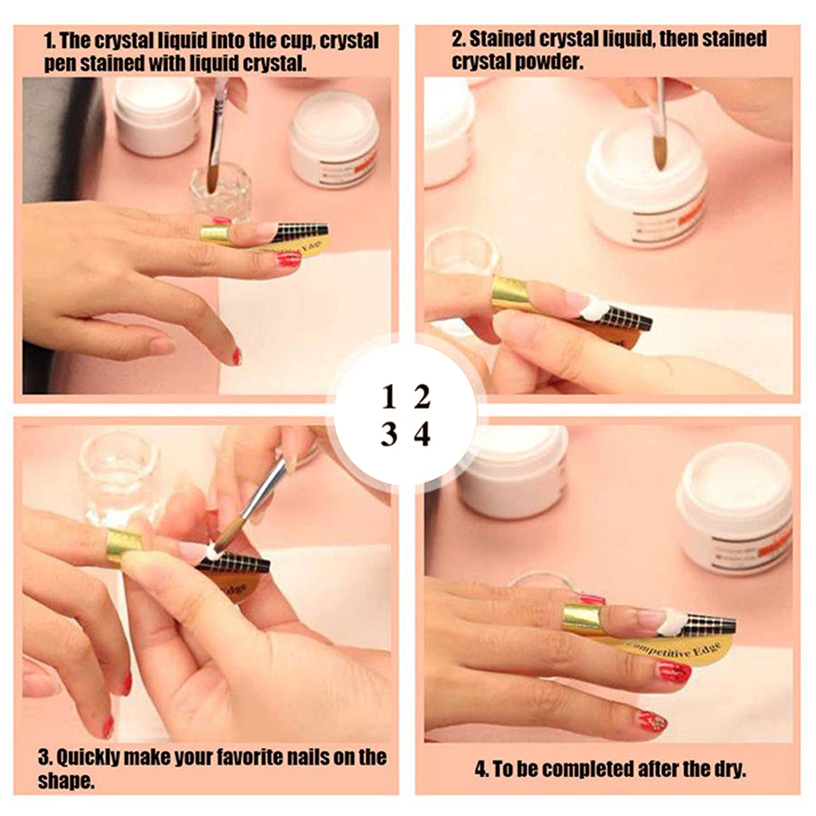 120 Pezzi Rotolo Cartine Oro Extension model Cartine Allungamento per Unghie Ricostruzione Fai da te Allungamento Unghie professional UV gel nail