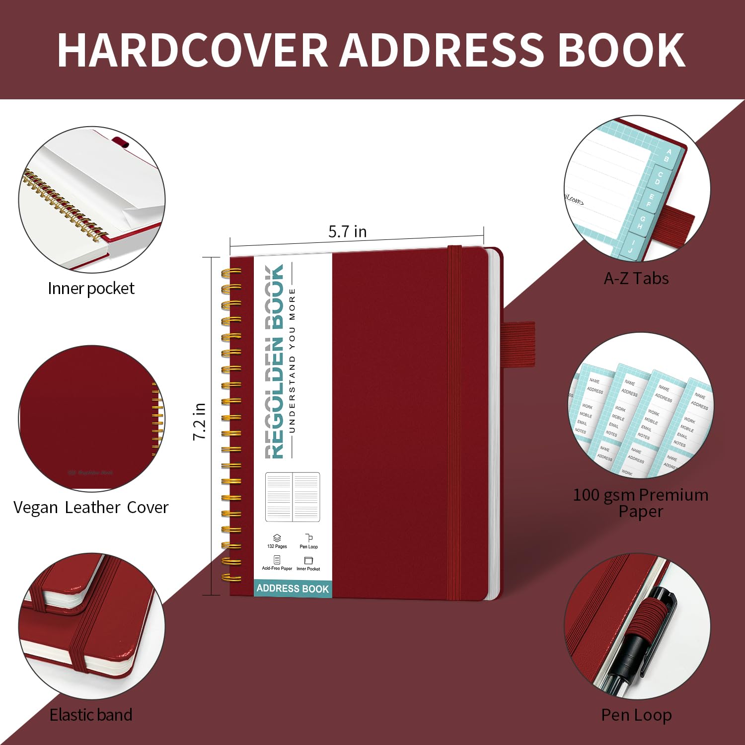 Address Book Razor Small Address Book Regolden-Book Address Book With Alphabetical Tabs ...