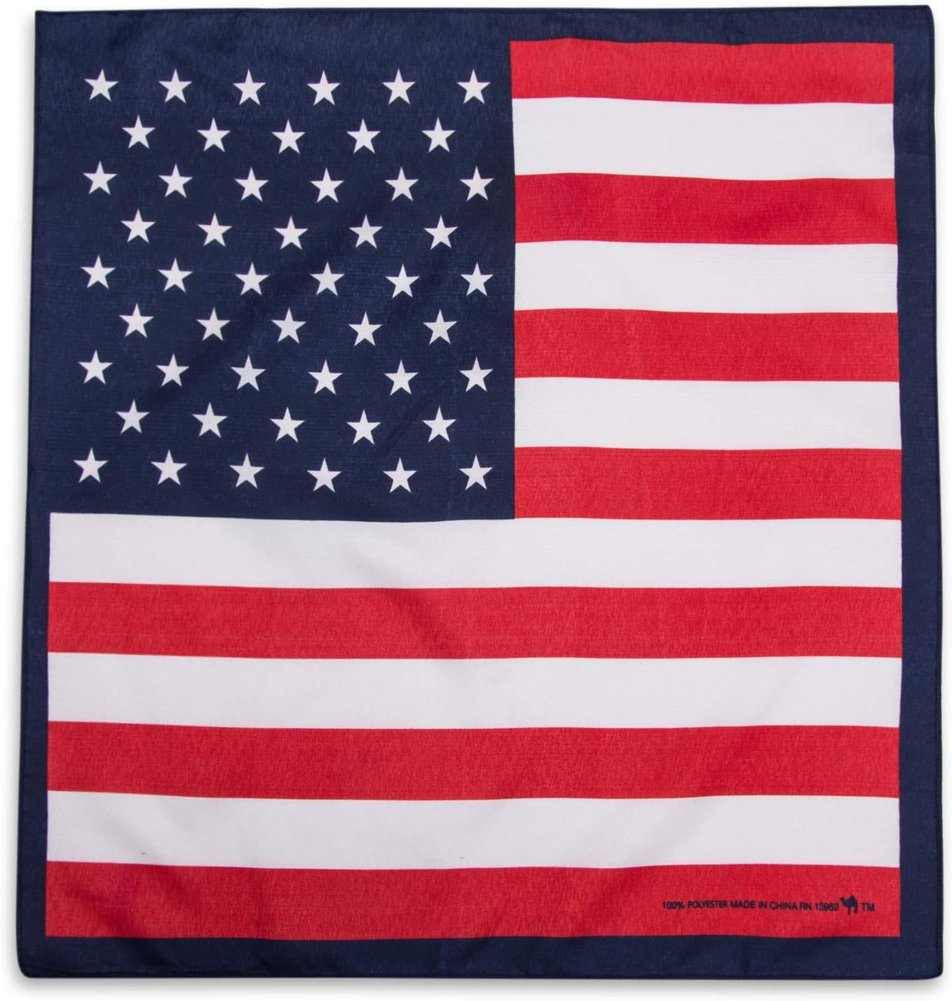 Camel BrandBandana 12 Pack 21x21 100% Polyester