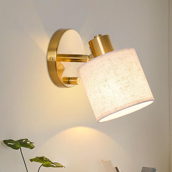 Lightess Applique Murale Dimmable avec Interrupteur