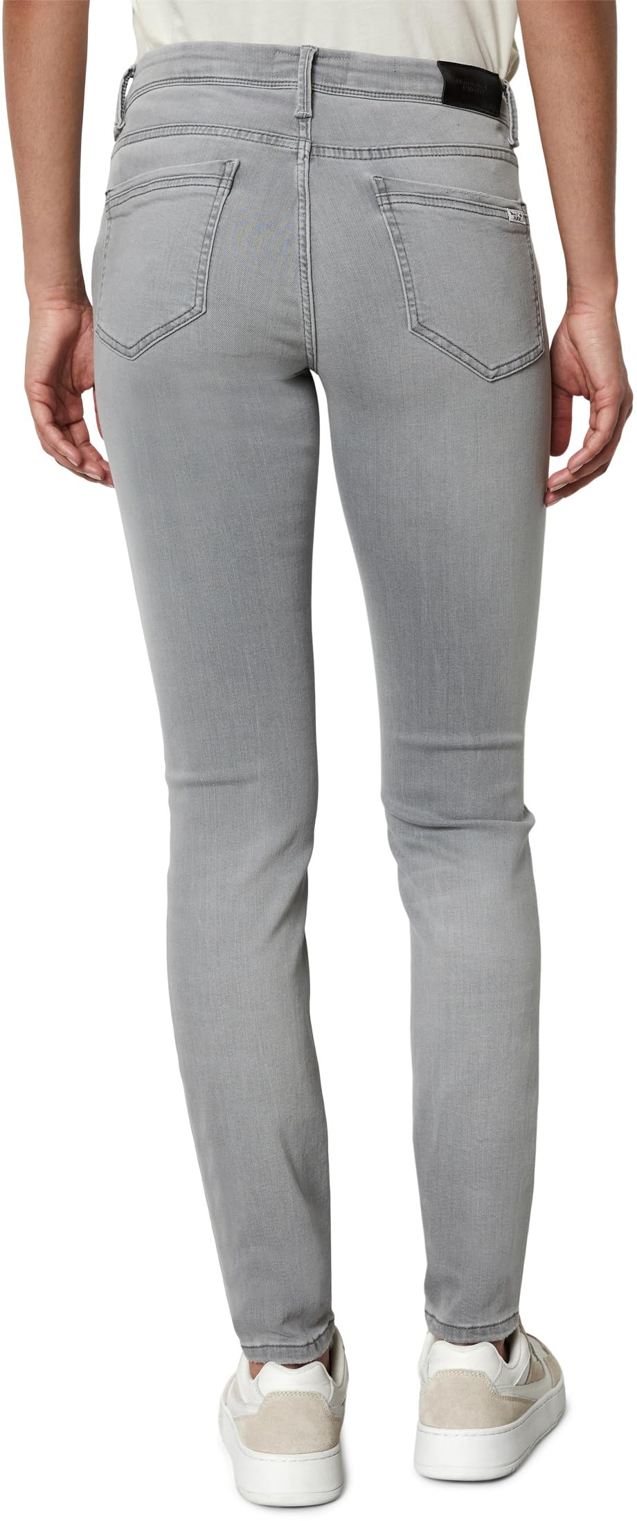 Marc O'Polo Denim Damen ALVA, lässige Damen Jeans, Damen Hose im Used-Look, hochwertige Denim Jeans mit schmalem Schnitt