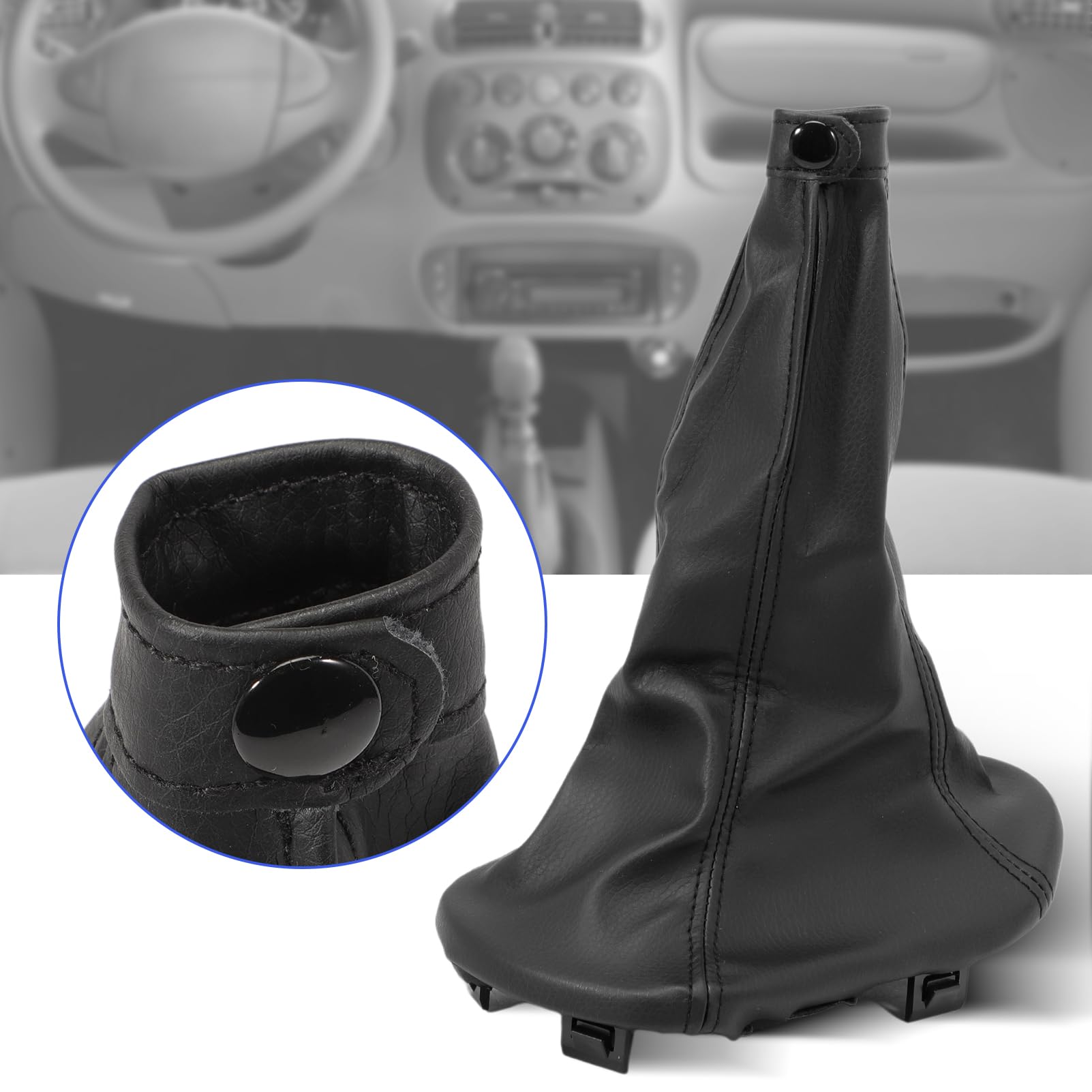 Cuffia Leva Cambio Compatibile Con Fiat 600 Seicento 1998-2010 735249804 Con Ghiera Di Bloccaggio