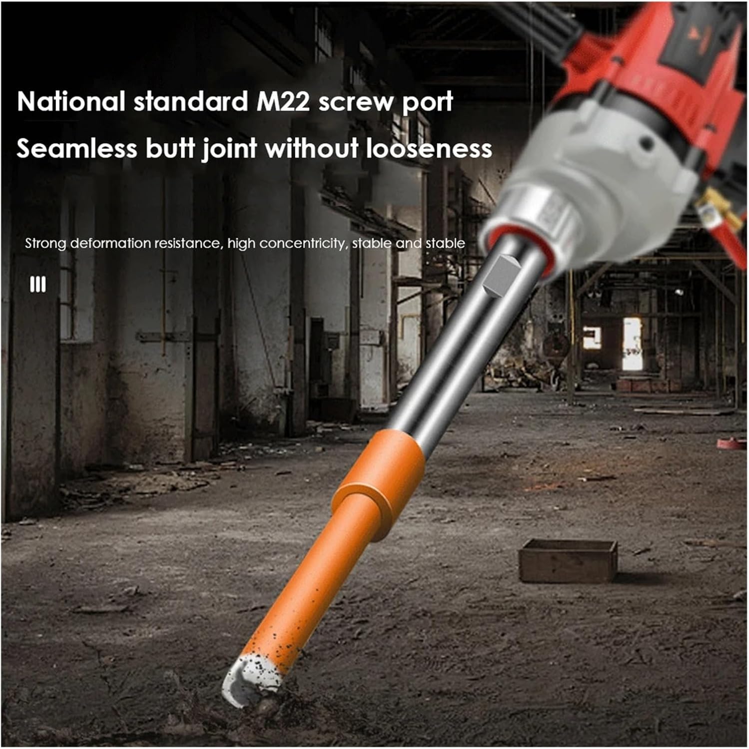 Angle Grinder Extension Shaft 1Pcs Diamond Core Bit Extension Adapter for M22 Thread Extension Rod Arbor Adapter for Diamond Drill Length 160/200/233(200MM)