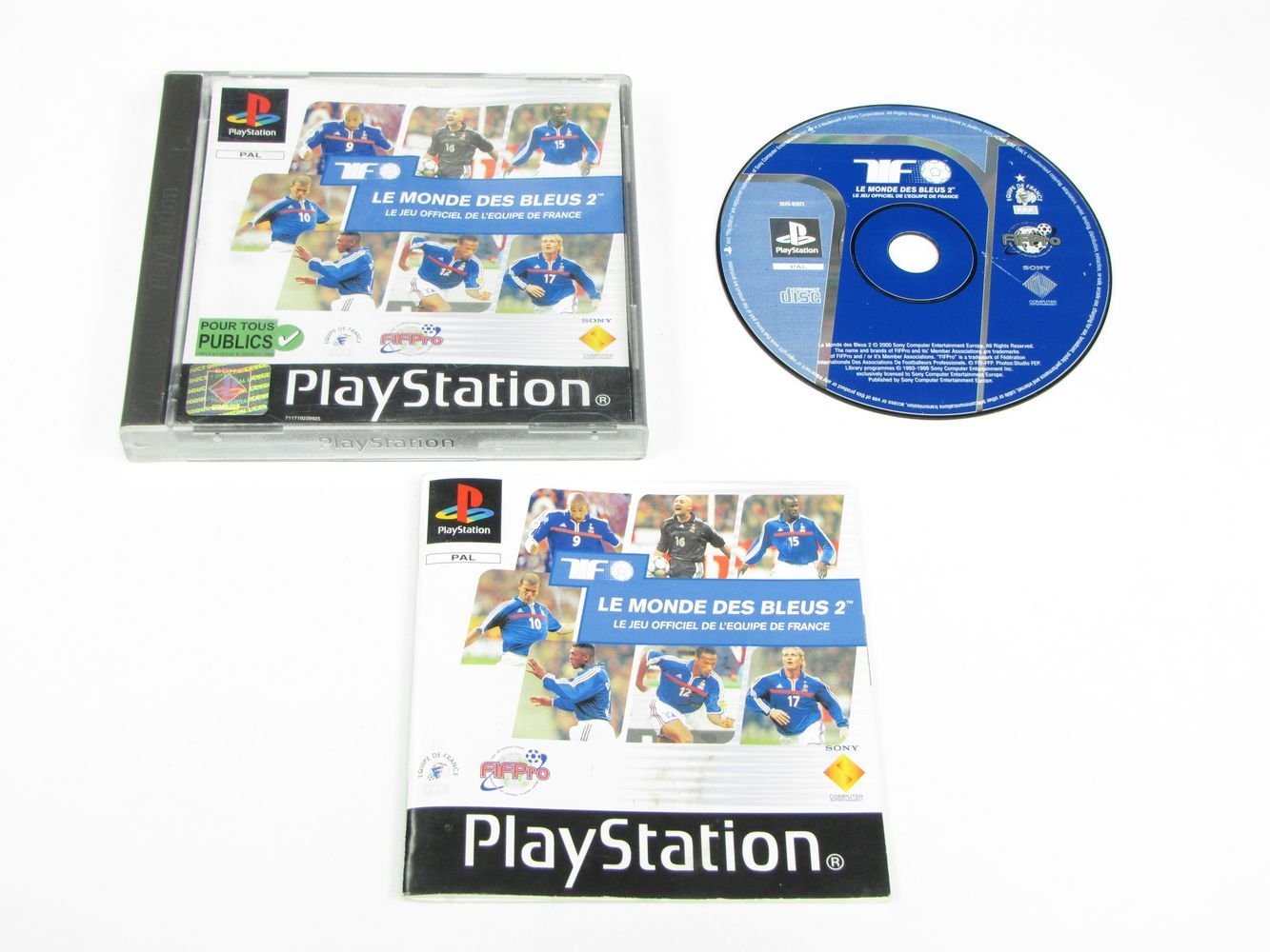 NOTICE MANUAL ONLY LE MONDE DES BLEUS 2 SONY PLAYSTATION 1 PS1
