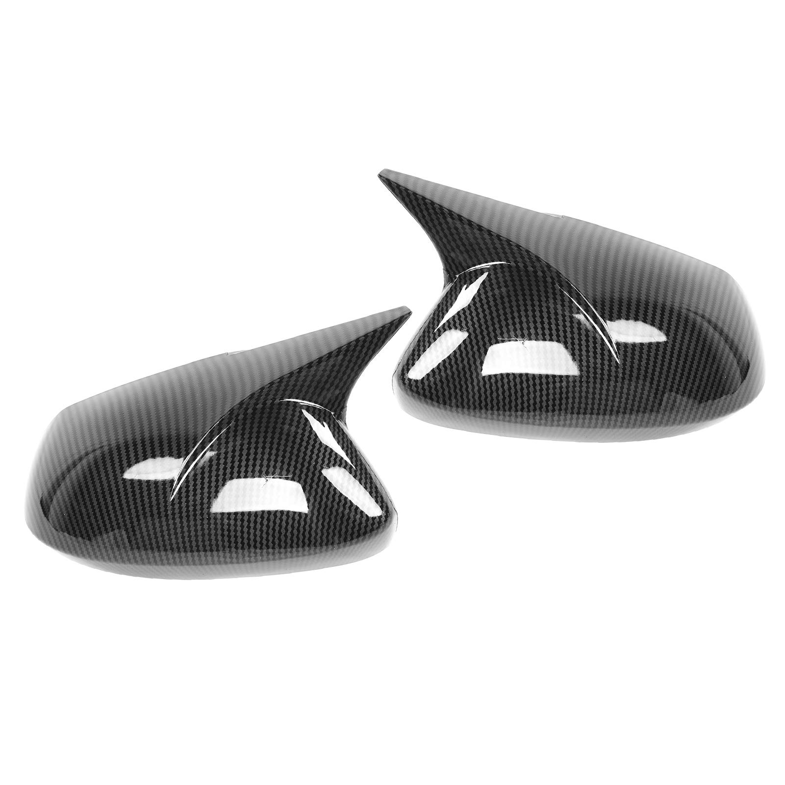 Para Osłona lusterka bocznego Obudowa ochronna w stylu rogu Pasuje do sedana/Hatchbacka (Carbon Fiber)