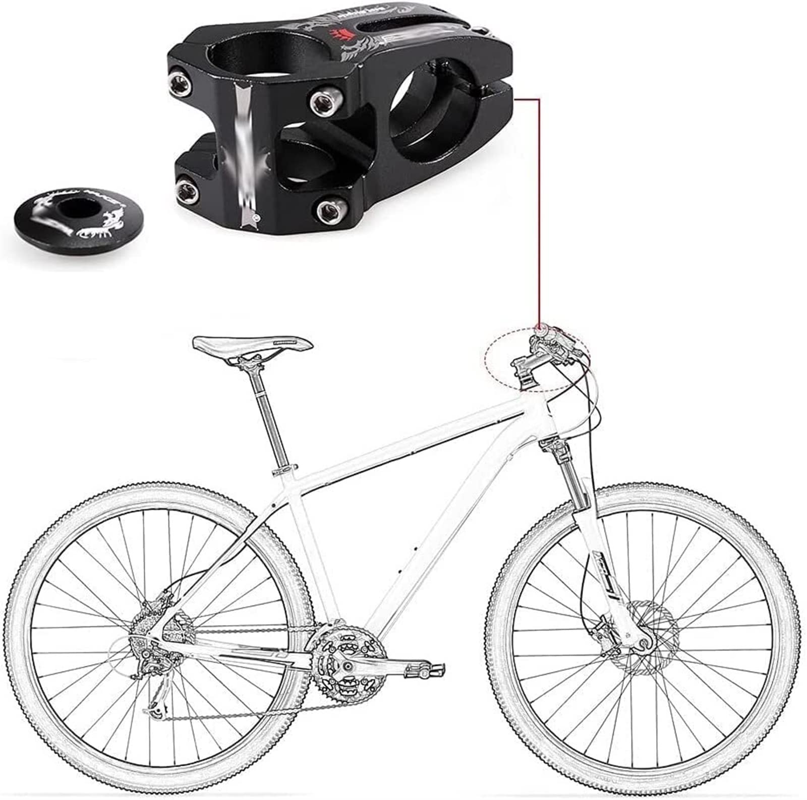 Amazon.co.jp: MTBハンドルバー、31.8 MMアルミニウム合金山道