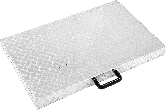 Kojem 28 Griddle Hard Cover Compatible with Blackstone 28-inch Griddle Cover Lid Silvery Aluminum w/Waterproof Diamond Plate Outdoor Flat Top Grill Cover Steel Handle