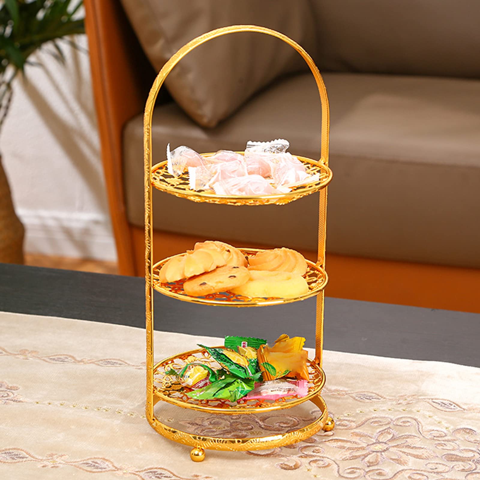 SePKUs Soporte para Tartas de Hierro Decorativo para Tartas, Bandeja Moderna para Tartas, vajilla para Eventos, Fiestas, Bodas, postres, Magdalenas, Plato para Tartas (Cuadrado de Dos Niveles)