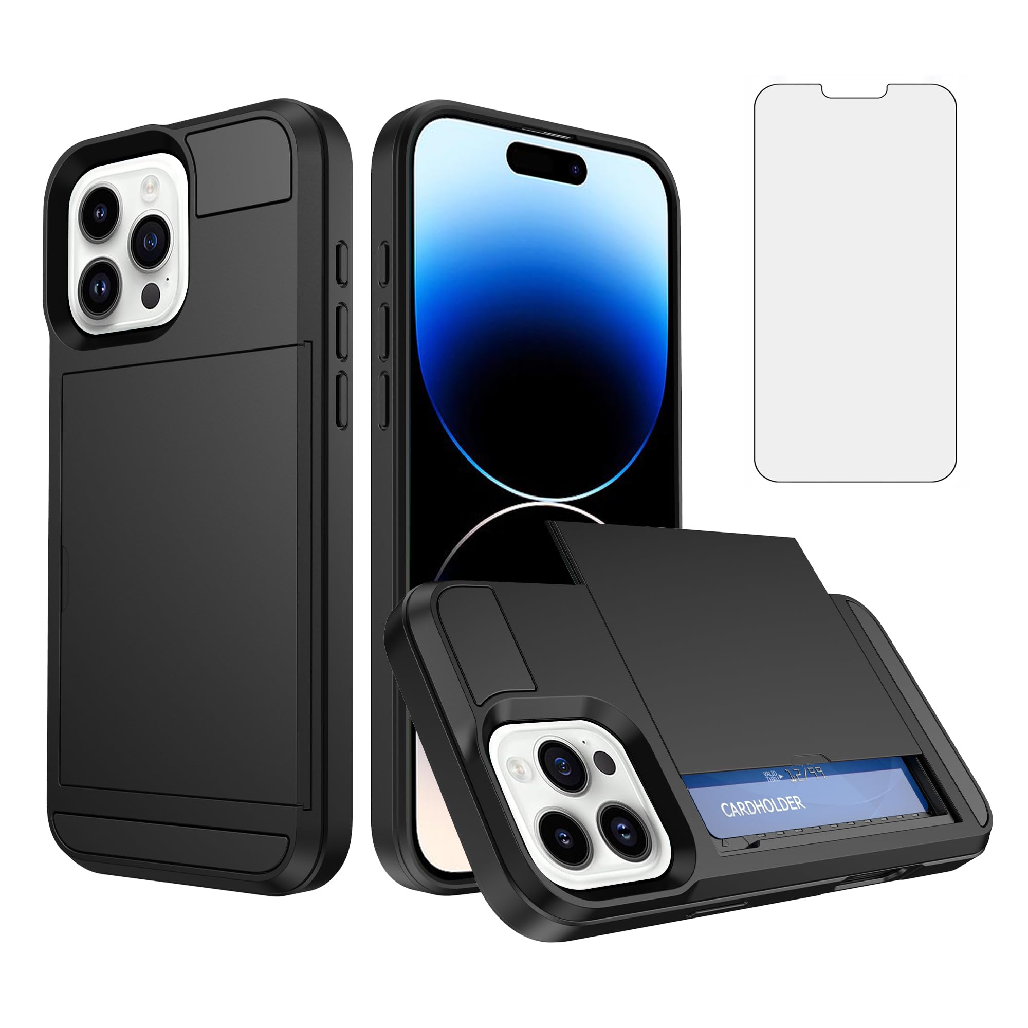 Coque iPhone 14 Pro antichoc protégeant l'écran et remplaçant votre portefeuille - 7