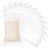 Geiserailie 15 Pieces Aquarium Filter Media Bags 150 Micrometer Fine Filter Bags Mesh Reusable with Zipper for Activated Carbon Resins(2.4 x 4 Inch,Nylon)