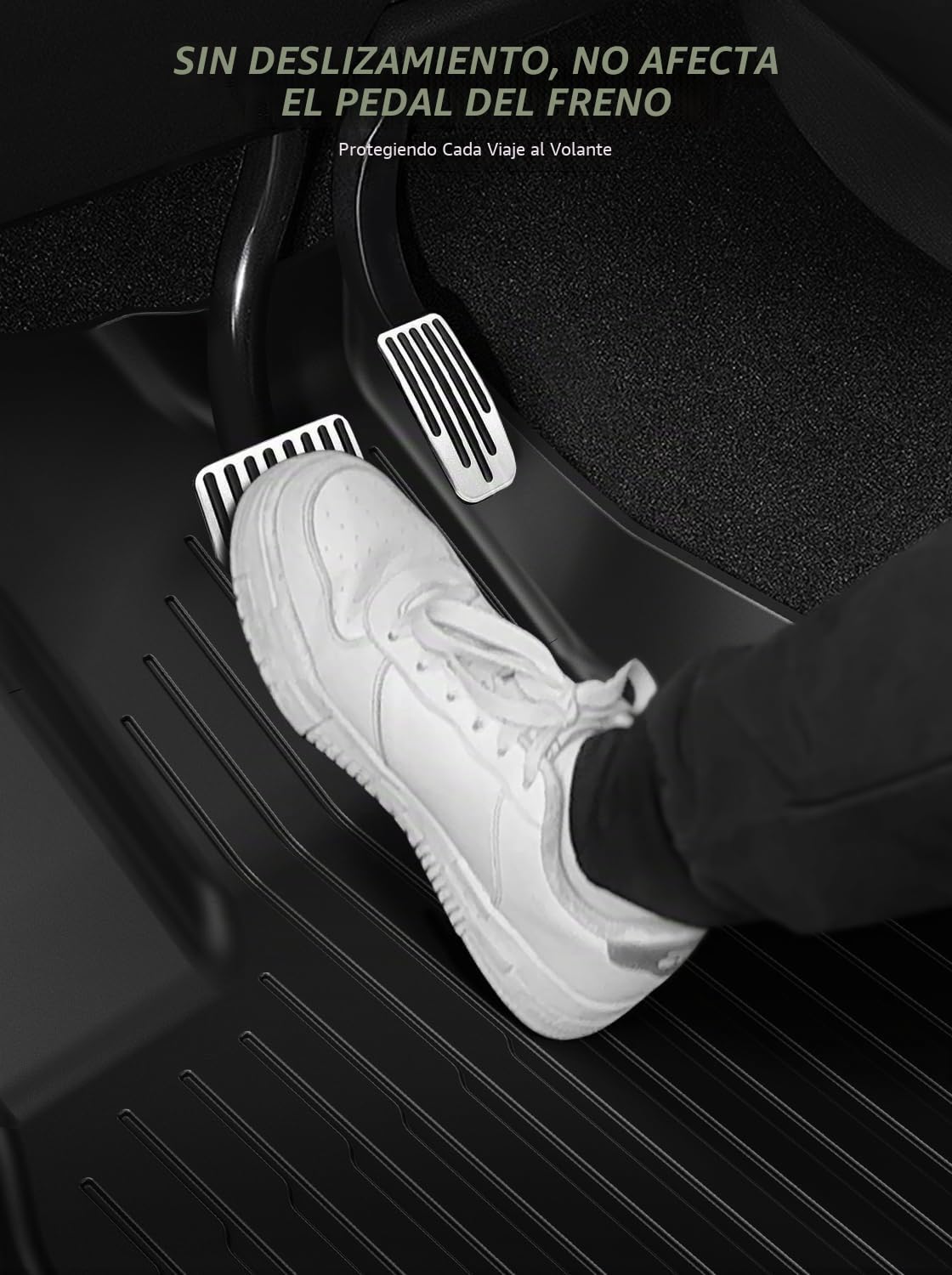 Alfombrillas de Coche para Tesla Model Y (5 Plazas el Volante Izquierdo) 2021 2022 2023 2024, Alfombras Delanteras TPE Tesla Modelo Y Antideslizante e Impermeable, Fáciles de Limpiar, Negra