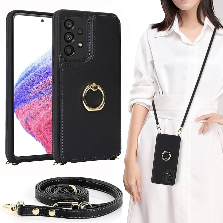 Samsung Galaxy A53 5G ケース付き Amazon.co.jp: A53 5g galaxy ケース ショルダー 手帳型 上下開