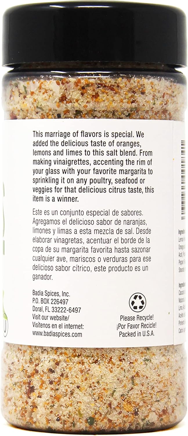 Badia Citrus Salt Gluten-Free Kosher Powder Pack of 6