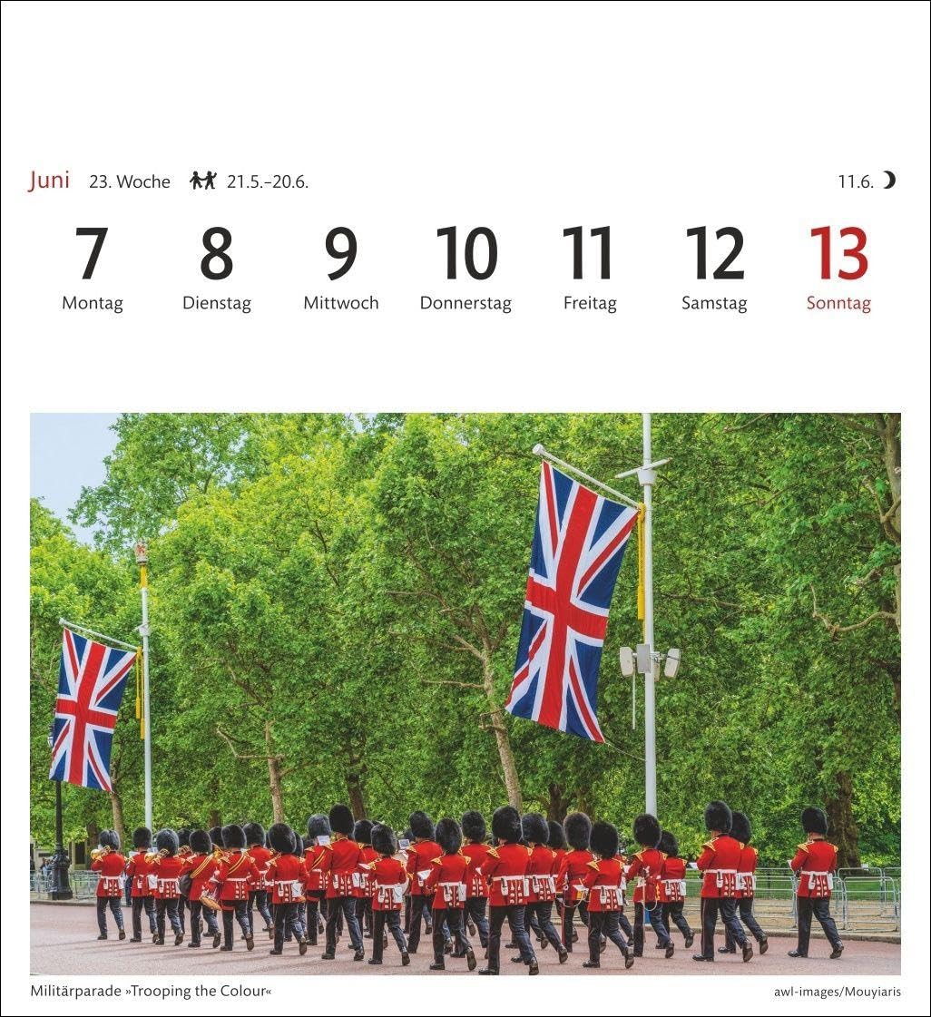 London Sehnsuchtskalender 2027 - Wochenkalender mit 53 Postkarten: Ein Geschenk für Reiselustige: Der Wochenkalender macht Lust auf Buckingham Palace ... 2027 im Postkarten-Format 16 x 17,5 cm