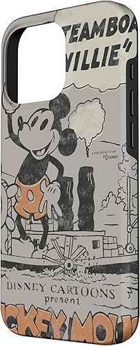 Miniatura 50 de Funda para iPhone 11 Pro Max Disney 100 Mickey Mouse Steamboat Willie Sound Cartoon D100