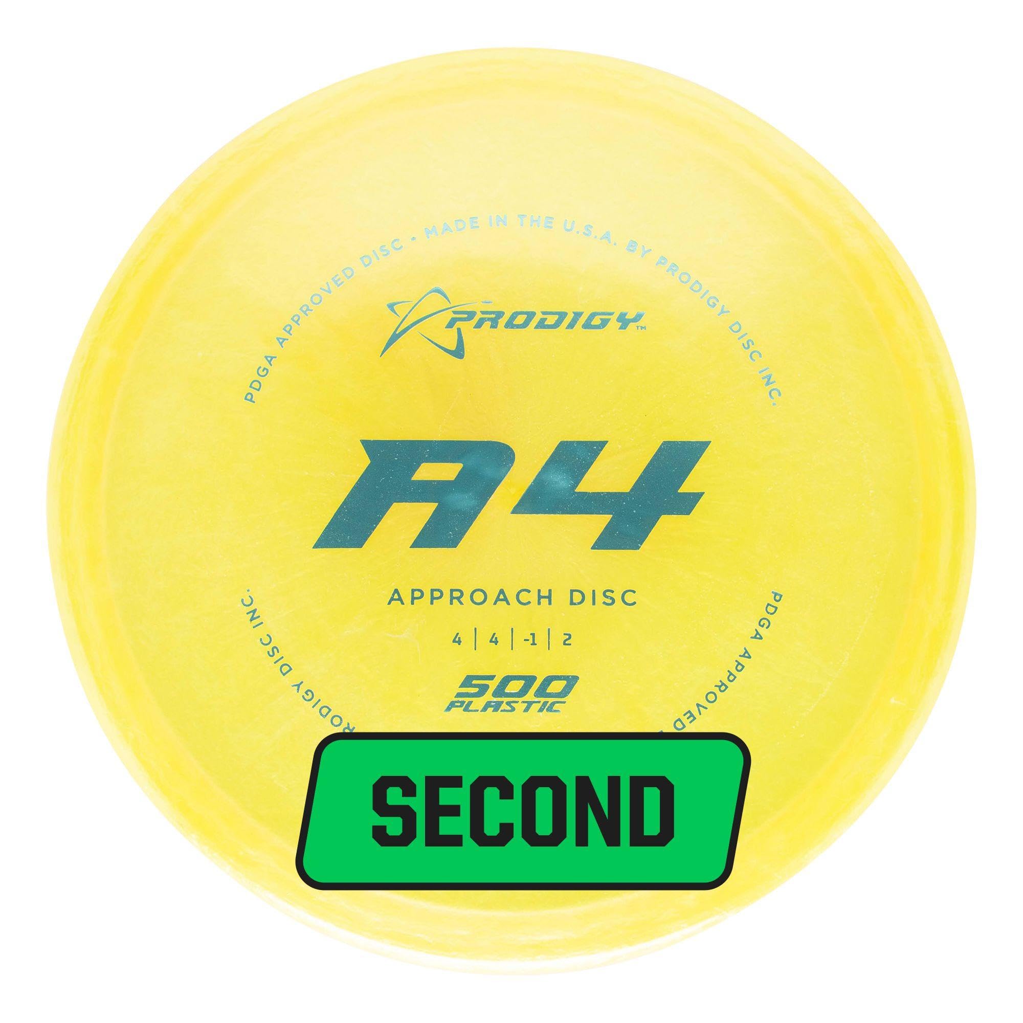 Prodigy Disc Factory Second 500 A4 Approach Disc | Slightly Overstable Disc Golf Approach Disc | Great Grip in All Conditions | Perfect for Short Approach Shots | (Colors May Vary) | (170g+)