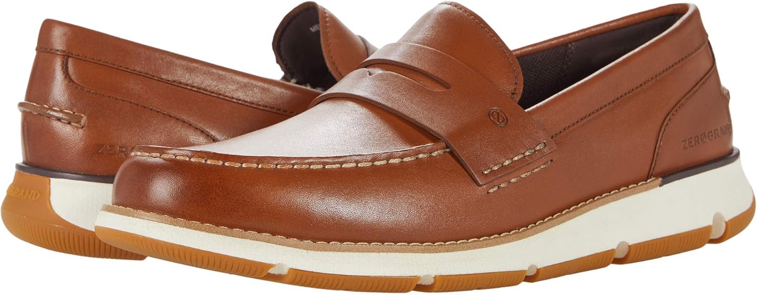 Cole Haan Men's 4.Zerogrand Loafers, British Tan/Ivory, 11.5-M US