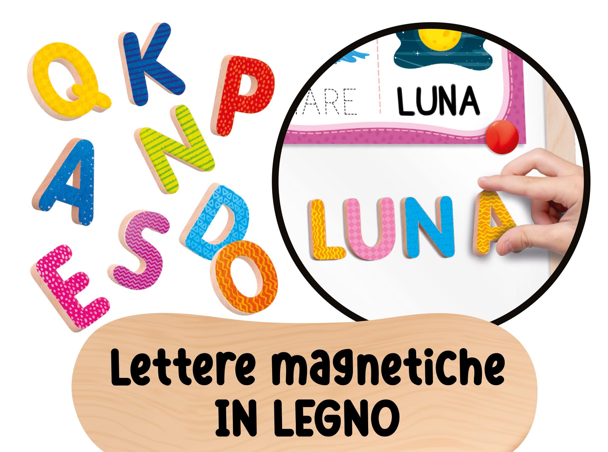 Lisciani Giochi - Montessori Lavagnona legno cresce con te
