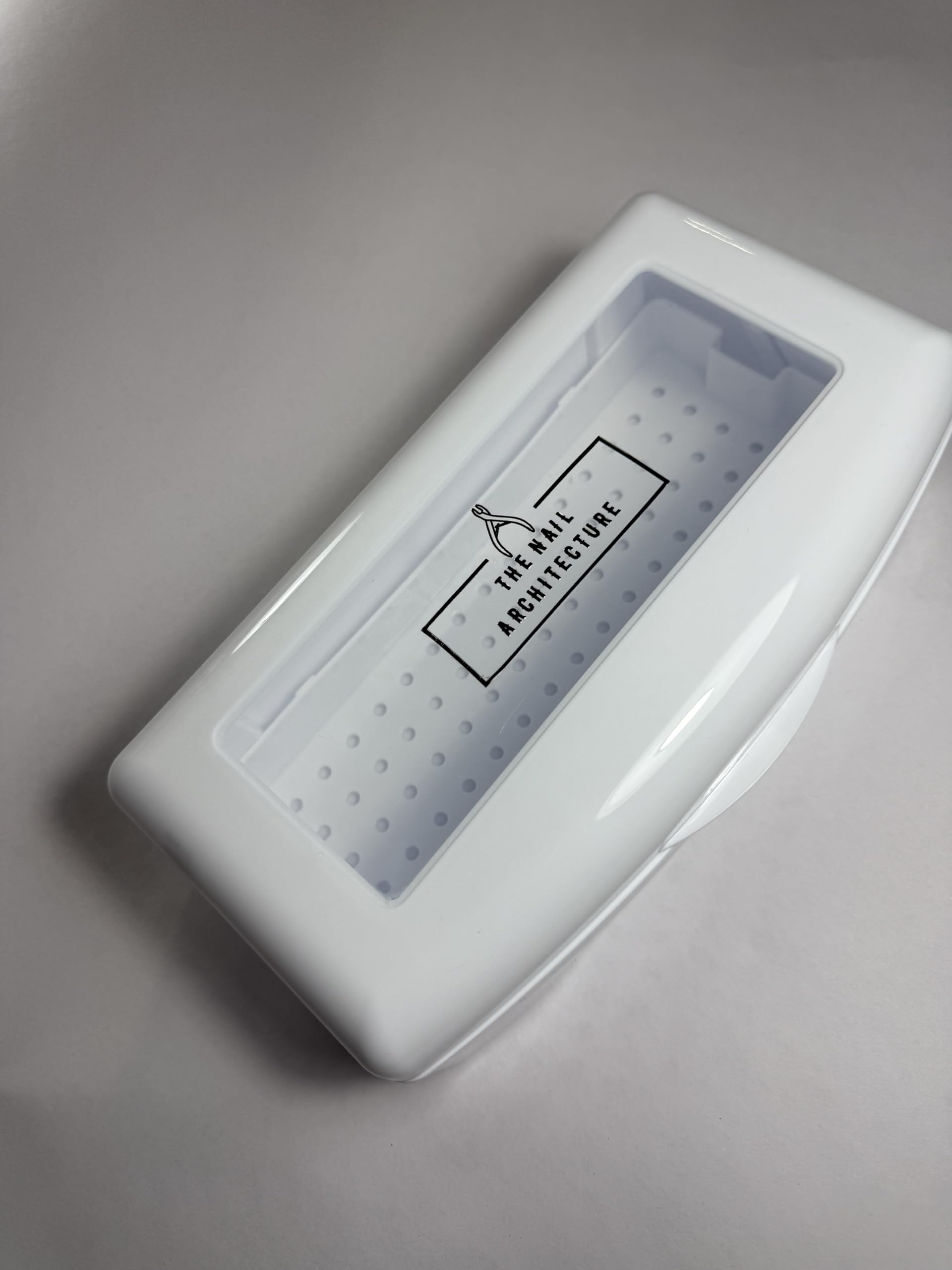 The Nail Architecture Professional Nail Tools Disinfection Box, White-picture-31